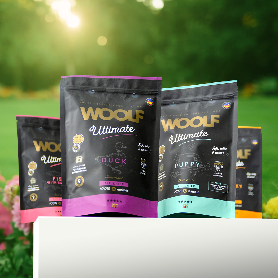 Dog food packaging Woolf Ultimate, big doypack