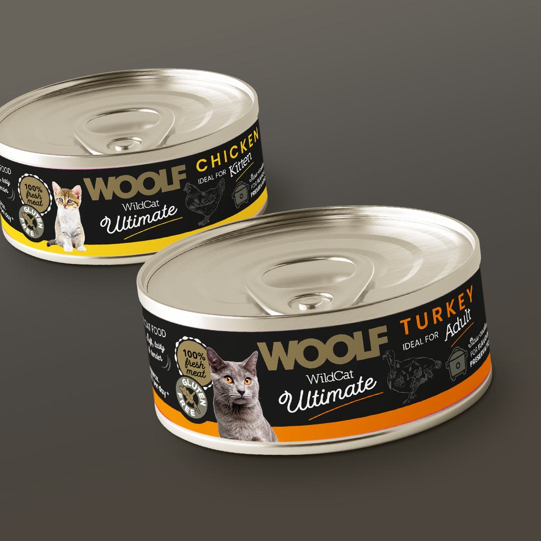 Canned food for cats.